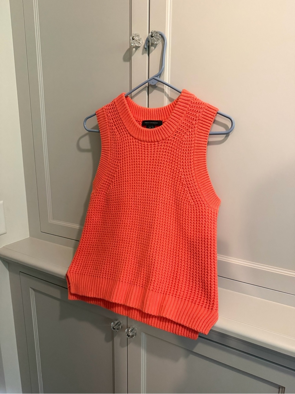 French Connection Knit Tank Top - Bright Coral